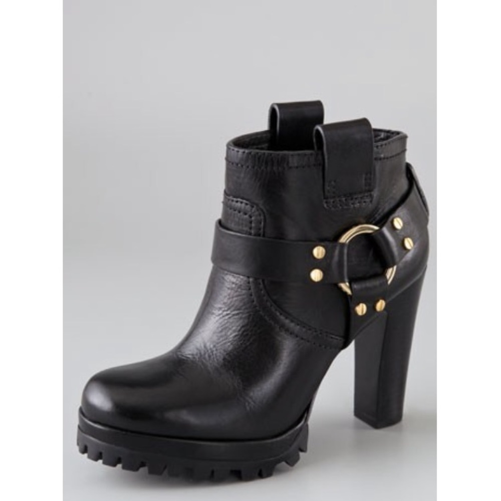 Tory Burch Rina High Heel Lug Booties Size 9